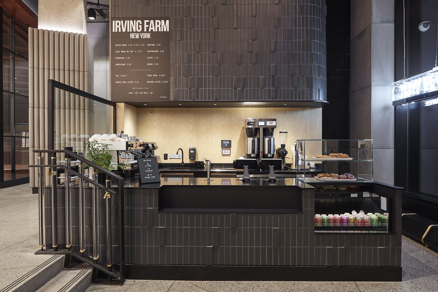 Irving Farm New York coffee shop at the Nomad Tower hotel lobby